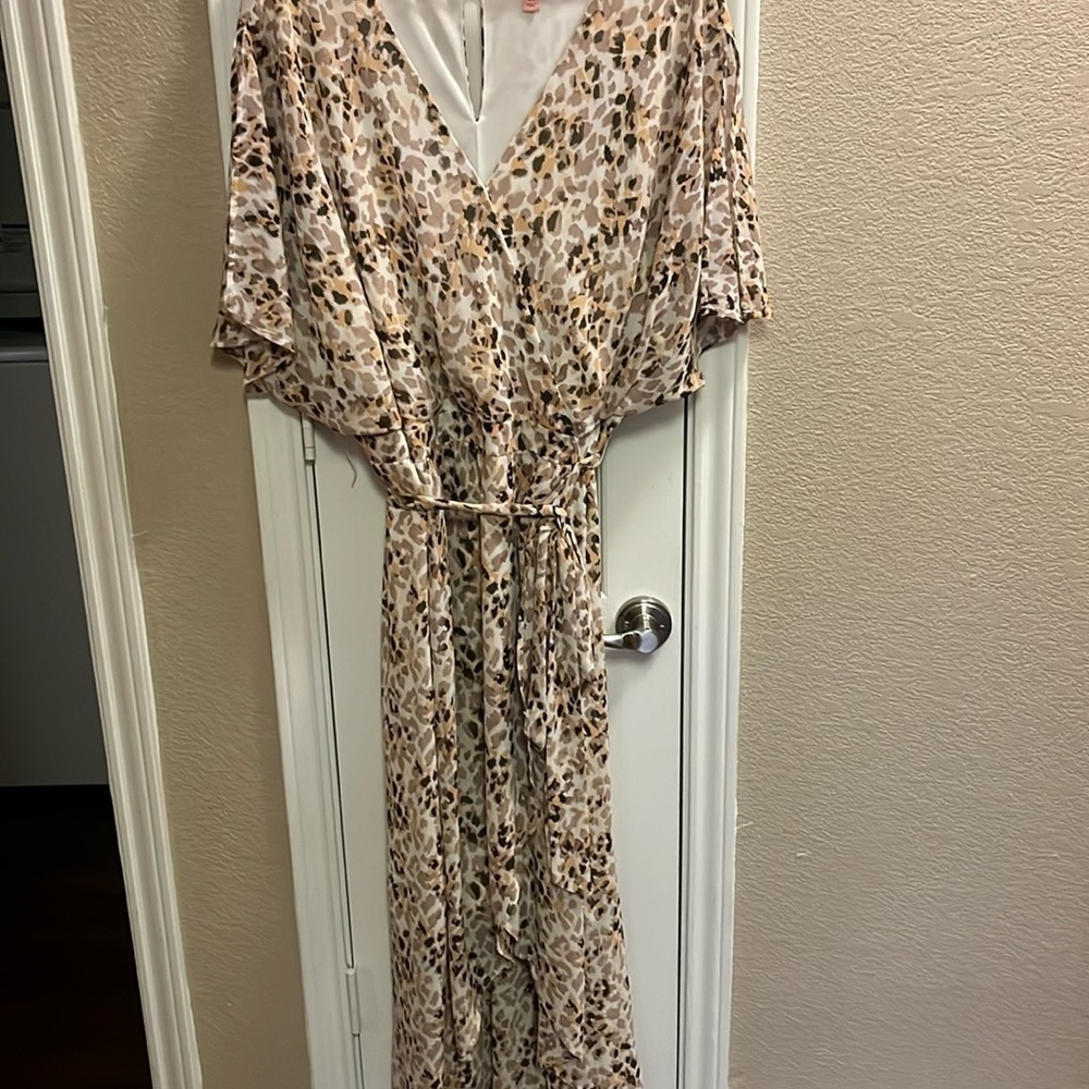 EVRI Animal print High/Low Dress 4X NWOT